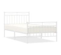 Metal Bed Frame Home Bedroom Bed Base Mattress Foundation Bedstead vidaXL