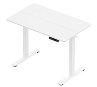 White 100X60Cm Electric Standing Desk For Home Office With Adjustable Height