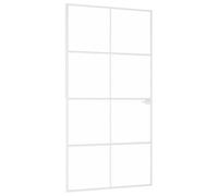 (white, 102 x 201.5 cm/4x2 grids) vidaXL Interior Door Inner Internal Door Panel Tempered Glass and Aluminium