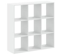 (white, 102 x 32 x 102 cm) vidaXL Bookcase Bookshelf Book Rack Storage Cabinet Engineered Wood