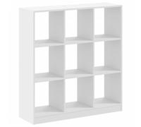(white, 102 x 32 x 108 cm) vidaXL Bookcase Bookshelf Rack Storage Cabinet Engineered Wood