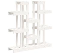 (White, 104.5 x 25 x 109.5 cm) vidaXL Solid Wood Pine Plant Stand Planter Holder Shelf Multi Colours/Sizes