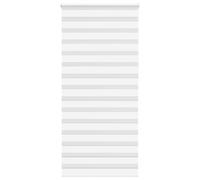 vidaXL Zebra Blind White 105x230 cm Fabric Width 100.9 cm Polyester