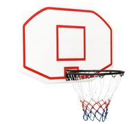 (white, 109 x 71 x 3 cm) vidaXL Basketball Backboard Polyethene Hoop Board Black/White Multi Sizes