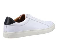 (White, 11 (Adults')) Hush Puppies Colton Leather Men's White Trainers