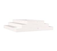 (white, 110 x 110 x 27 cm) vidaXL Solid Wood Pine Planter Raised Bed Planter Flower Box Wooden Plant Pot