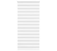 vidaXL Zebra Blind White 110x230 cm Fabric Width 105.9 cm Polyester