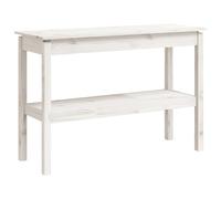 (White, 110 x 40 x 75 cm (L x W x H)) vidaXL Solid Wood Pine Console Table Multi Colours 110x40x75 cm/80x40x75 cm