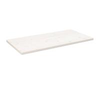 vidaXL Table Top White 110x55x2.5 cm Solid Wood Pine Rectangular