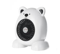(White, 110V US Plug) 400W Mini Portable Desktop Cartoon Heater Fan Portable Radiator Hot Warmer for Home Office