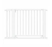 Safetots Wooden Heritage Flat Step Gate, White, 115cm - 123cm, Pressure Fit