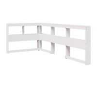 (white, 118.5 x 218.5 x 80 cm) vidaXL Bookcase Headboard Bedroom Back Headboard L-Shaped Solid Wood Pine