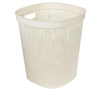 (White) 12.5L Large Plastic Home Rubbish Waste Dustbin