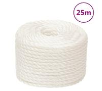 (white, 12 mm/ 25 m) vidaXL Twisted Rope Garden Workshop Line Work Rope Boat Rope Polypropylene
