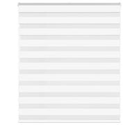 vidaXL Zebra Blind White 120x100 cm Fabric Width 115.9 cm Polyester