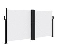 (white, 120 x 1000 cm) vidaXL Retractable Side Awning Outdoor Privacy Screen Balcony Sunshade Shelter