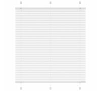 vidaXL Pleated Blind White 120x150 cm Fabric Width 119.4 cm Polyester, White