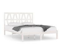 (white, 120 x 200 cm) vidaXL Bed Frame Bed Base Bedstead Bedroom Mattress Foundation Solid Wood Pine