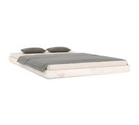 (white, 120 x 200 cm) vidaXL Bed Frame Bedroom Bedstead Bed Base Mattress Foundation Solid Wood Pine