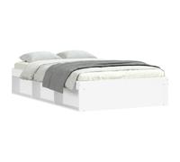 (white, 120 x 200 cm) vidaXL Bed Frame Bedroom Mattress Foundation Guest Room Bedstead Bed Base