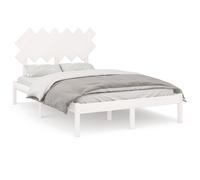 (white, 120 x 200 cm) vidaXL Solid Wood Bed Frame Home Wooden Bed Base Bedstead Multi Colours/Sizes