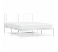 Metal Bed Frame with Headboard Bed Base Mattress Foundation Bedstead vidaXL