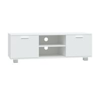 (White, 120 x 40.5 x 35 cm (W x D x H)) vidaXL TV Cabinet Entertainment Centre TV Stand Media TV Unit Engineered Wood