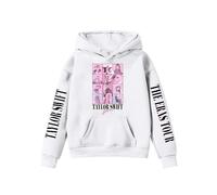 (White, 120cm) Girls Hoodies 1989 Casual Taylor Sweatshirt Swifts Pullover Hooded (Style 1)