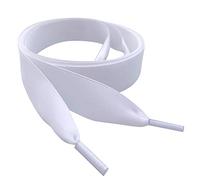 White 120cm Long Double Faced Satin Ribbon Shoelaces/Bootlaces With Aglets To Fit Boots 101 with 6 eyelets!