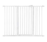 Safetots Extra Tall Metal Safety Gate Pressure Fit, 126.7Cm - 134.3Cm, White, 104Cm In Height, Extra Tall Baby Gate