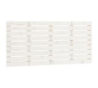 (white, 126 x 3 x 63 cm) vidaXL Wall Headboard Bedroom Bed Header Decor Bed Headboard Solid Wood Pine