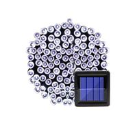 (white, 12M 100LEDs) Christmas Garland Led Fairy Light Outdoor Solar Powered String Lights 8 Mode 7m/12m/22m