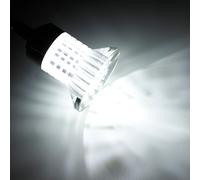 (White) 12V Flexible LED Reading Spot Light Bedside Wall Lamp For RV Boat Caravan Motorhome