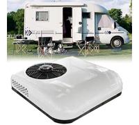 White,12V,Generic Car RV Rooftop Air Conditioner 12V/24V Parking Air Conditioning for SUV Motorhome Truck Camper Van Caravans Lightweight Portable DC Air Conditioner for Trucks