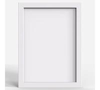 White 12x10 (30.5x25.4cm) Photo Picture Poster Frame - Shatterproof Styrene, Hang or Stand