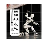 (White) 13 Action Figures T13 Figure 3D Printed Multi-Jointed Movable Lucky 13 Action Figure Nova 13 Action