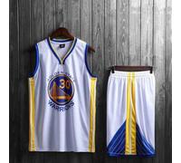 (white, 130cm) Golden State Warriors Stephen Curry adult and children's jersey set