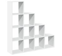 (white, 131,5 x 29 x 131,5 cm) vidaXL Room Divider Bookcase Storage Shelf Book Rack Bookshelf Engineered Wood