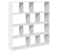 (white, 132 x 29 x 141.5 cm) vidaXL Book Cabinet Bookcase Storage Shelf Bookshelf Book Rack Engineered Wood