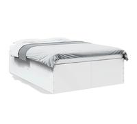 (white, 135 x 190 cm/ 45 cm) vidaXL Bed Frame Home Bed Base Bedstead Brown Oak 140x190 cm Engineered Wood