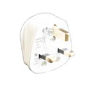 Dencon 1689NB 3 Pin Fused Plug 13A White