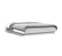 (white, 140 x 190 cm) vidaXL Bed Frame Home Bed Base Mattress Foundation Bedstead Engineered Wood