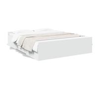 Bed Frame with Drawers Bed Base Mattress Foundation Engineered Wood vidaXL