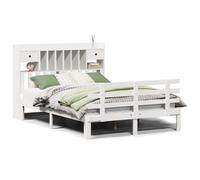 Bookcase Bed without Mattress Home Bed Frame Bed Base Solid Wood Pine vidaXL