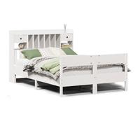Bookcase Bed without Mattress Home Bed Frame Bed Base Solid Wood Pine vidaXL