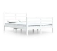 (white, 140 x 200 cm) vidaXL Solid Wood Pine Bed Frame Wooden Bedstead Bed Base Multi Colours/Sizes