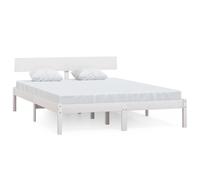 (white, 140 x 200 cm) vidaXL Solid Wood Pine Bed Frame Platform Wooden Bed Base Multi Colours/Sizes