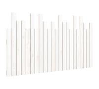 vidaXL Wall Headboard White 140x3x80 cm Solid Wood Pine