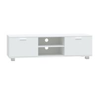 (White, 140 x 40.5 x 35 cm (W x D x H)) vidaXL TV Cabinet Entertainment Centre TV Stand Media TV Unit Engineered Wood