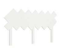 Vidaxl Bed Headboard White 141X3X80.5 Cm Solid Wood Pine, White